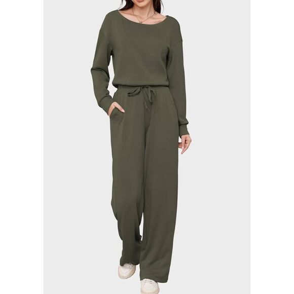 Casly Lamiit Jumpsuit Size Small One Piece Army Green - Picture 4 of 8